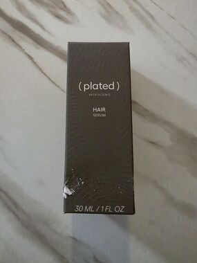 Plated Skin Science HAIR Serum NEW Sealed damaged Box